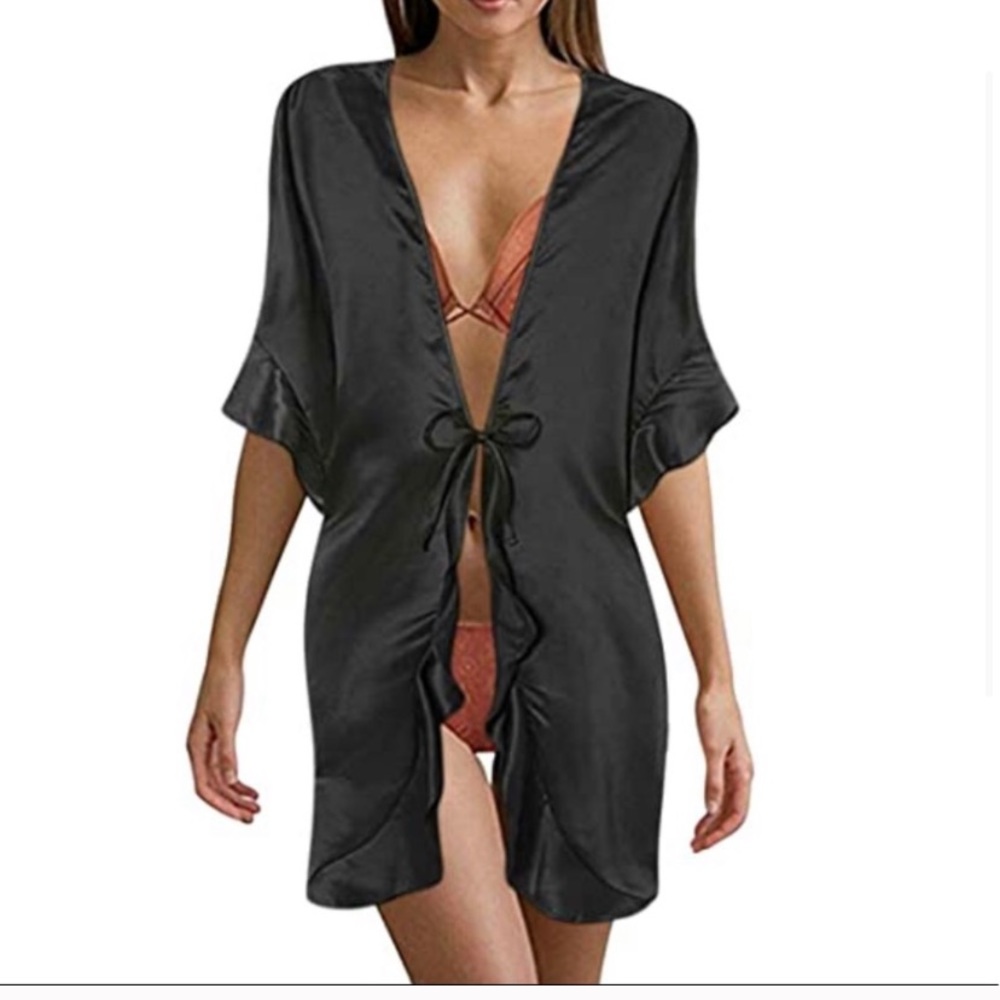 NTW Victoria’s Secret Satin Lingerie Robe Kimono - Picture 4 of 9